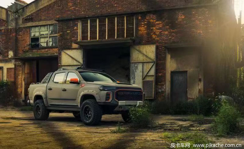 The official picture of SAIC Maxus T90 pickup modified version has been exposed and will be unveiled at Chengdu auto show 2021