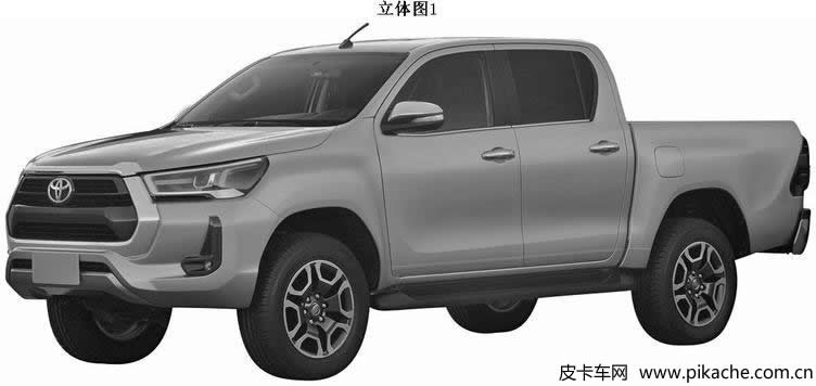 新款豐田Hilux皮卡外觀專利申報(bào)圖曝光，有望未來進(jìn)口上市