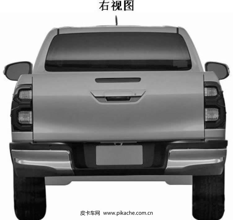新款豐田Hilux皮卡外觀專利申報(bào)圖曝光，有望未來進(jìn)口上市