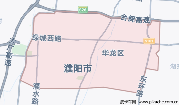 濮阳市限号区域图图片