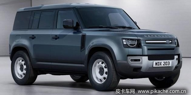 路虎衛(wèi)士皮卡6x6六驅(qū)皮卡渲染圖，或基于130車型打造