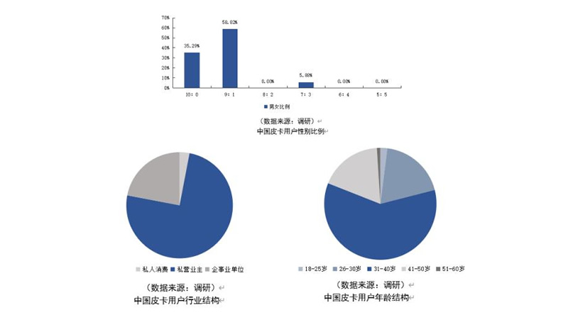 中国皮卡车用户画像数据，中国皮卡用户行业结构分析