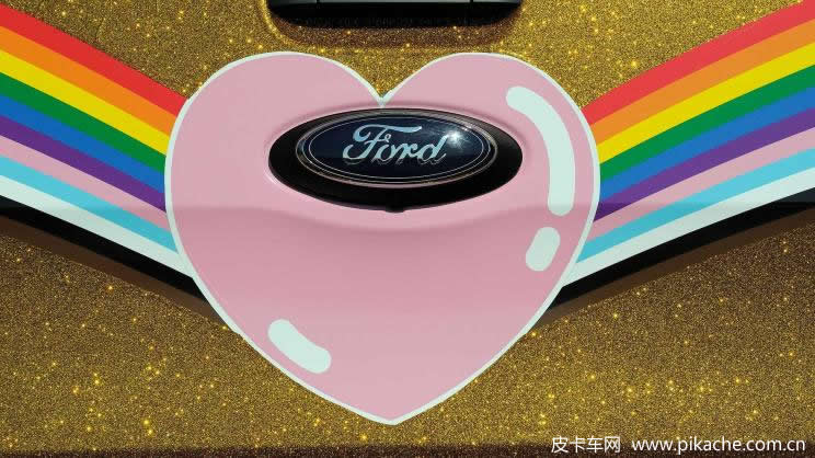 福特发布彩虹涂装版猛禽皮卡，支持对LGBTQ+的支持
