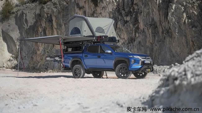 三菱推出L200皮卡露营车，货厢加装户外生活装备及充气帐篷