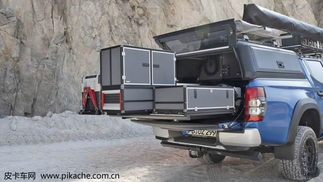 三菱推出L200皮卡露營車，貨廂加裝戶外生活裝備及充氣帳篷