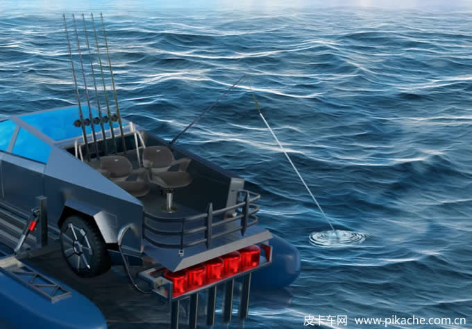 特斯拉公布Cybertruck皮卡水上套件專利，電動(dòng)皮卡秒變快艇