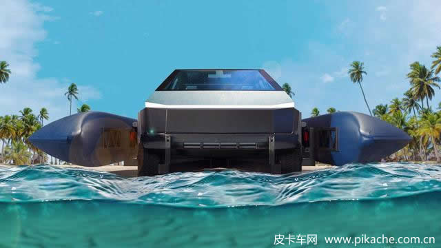特斯拉公布Cybertruck皮卡水上套件專利，電動(dòng)皮卡秒變快艇