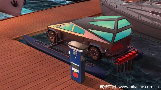 特斯拉公布Cybertruck皮卡水上套件專利，電動(dòng)皮卡秒變快艇