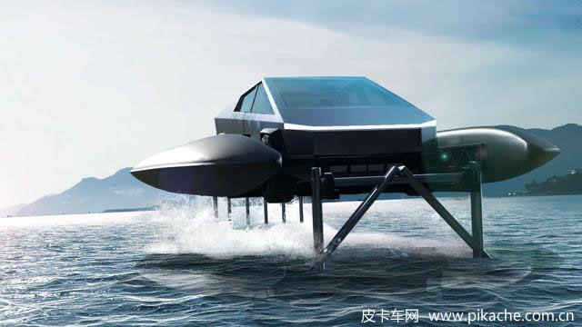 特斯拉公布Cybertruck皮卡水上套件專利，電動(dòng)皮卡秒變快艇