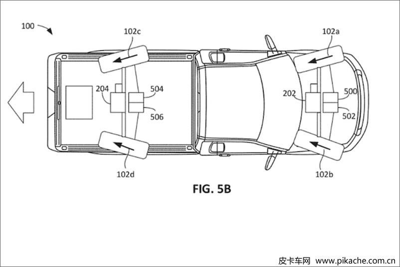 福特皮卡新专利公布，独特的四轮转向功能