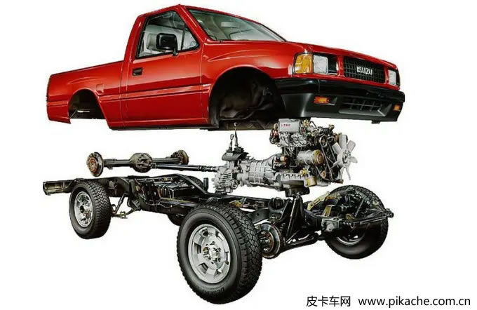 三种皮卡车身结构：承载式、非承载式、半承载式车身有什么区别？