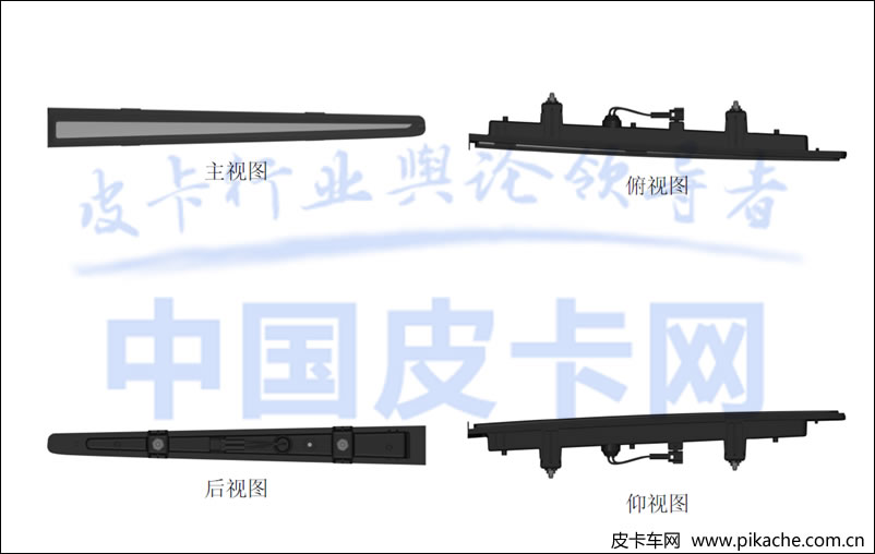 中國重汽全新皮卡專利圖曝光，代號FP70的中大型皮卡