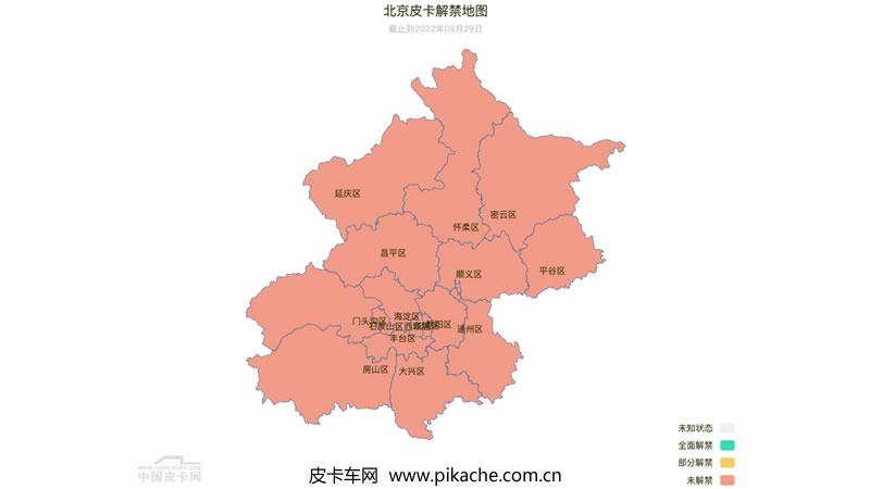 截止2022年10月中国华北地区皮卡限行政策汇总，大部分区域都已解禁