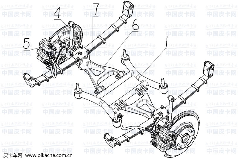 长安钢板弹簧独立悬架发明专利曝光，或应用在皮卡车上