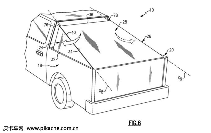 福特F-150猛禽皮卡最新尾箱盖专利曝光，疑似效仿特斯拉Cybertruck